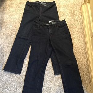 LOFT Curvey Straight Jeans Set